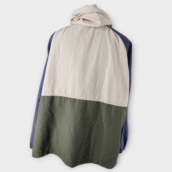 L.L.Bean Anorak Jacket Womens 3X 1/4 Zip Colorblock Hooded Windbreaker Outdoors - Picture 6 of 7